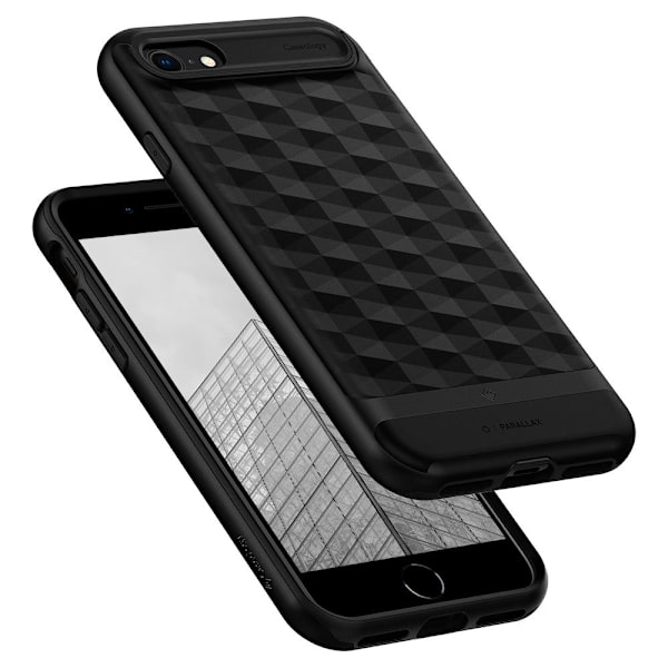 CASEOLOGY PARALLAX IPHONE 7 / 8 / SE 2020 / 2022 MATT SVART