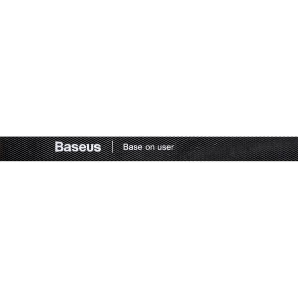 Baseus Rainbow Circle krok- og løkkestropper - borrelås, borrelås 1m sort (ACMGT-E01)