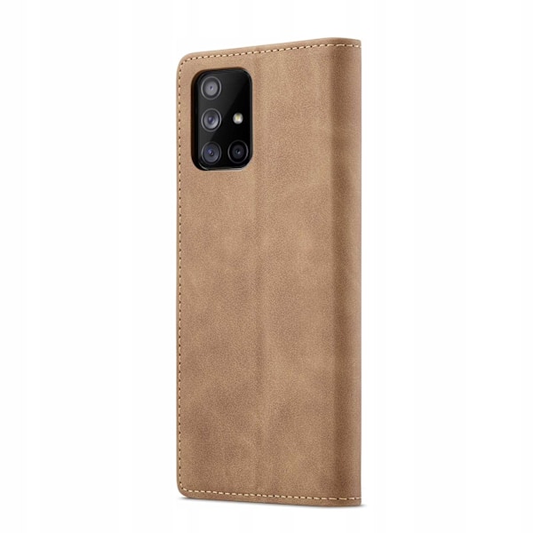 Rymdfodral Påläpboll Galaxy A51 Ljusbrunt Läder