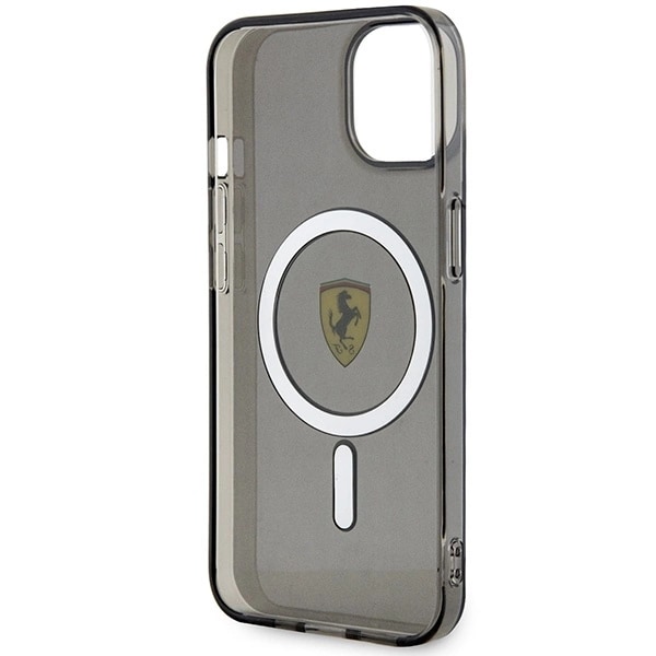 FERRARI TRANSLUCENT MAGSAFE ETUI TIL IPHONE 14 PLUS - SORT