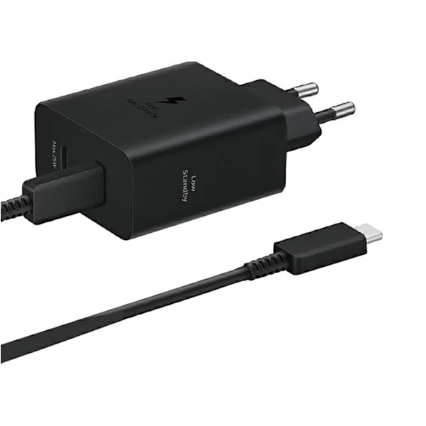 Samsung Power Adapter Duo EP-T5020XBEGEU nettverkslader 2x USB-C 50W - svart
