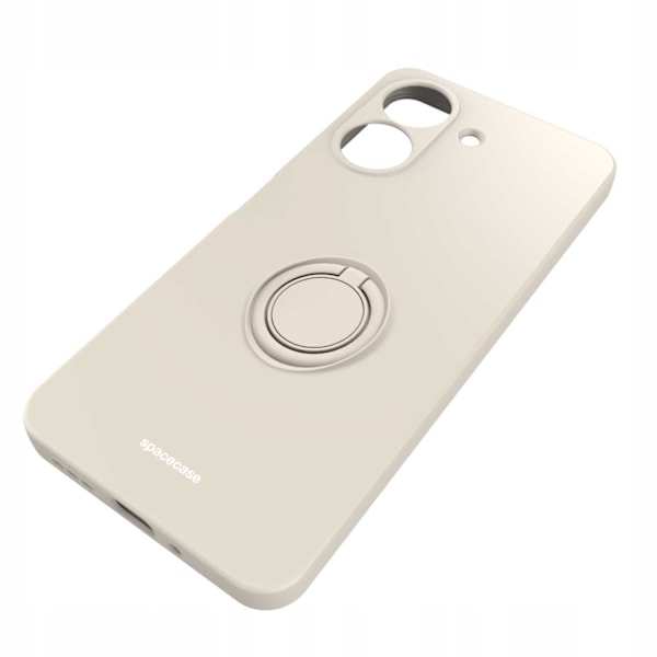 Spacecase Silikon Case Ring För Xiaomi Redmi 13C 4G Poco C65 Bone