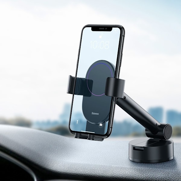 BASEUS TELESKOPISK GRAVITY BIL VINDUEMONTERING COCKPIT SORT