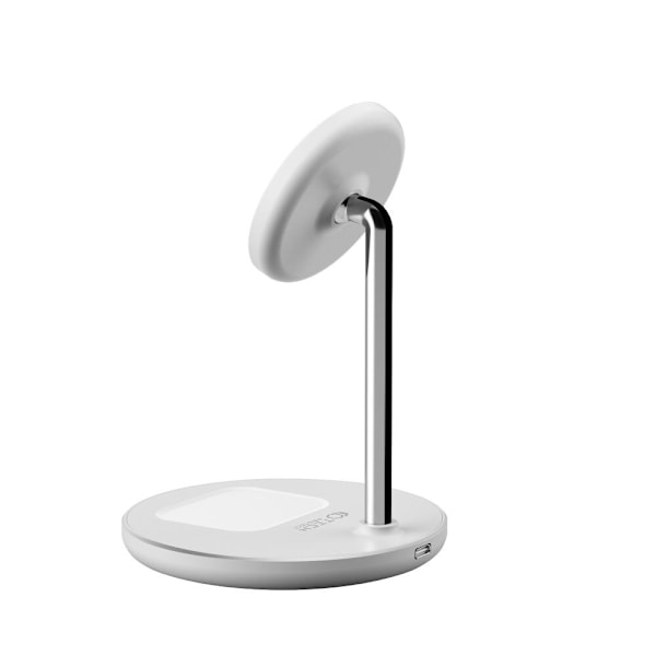 TECH-PROTECT QI15W-A21 2I1 MAGNETISK MAGSAFE TRÅDLØS OPLADER HVID