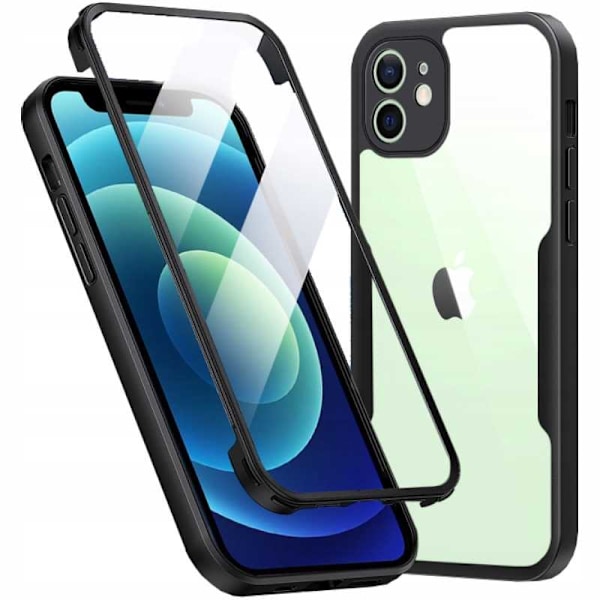 Spacecase Case Beetle 360 Skal För Iphone 12 Svart