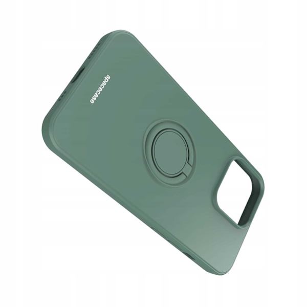 Spacecase Silikonecase Ring För Iphone 13 Pro Case Grönt Skydd