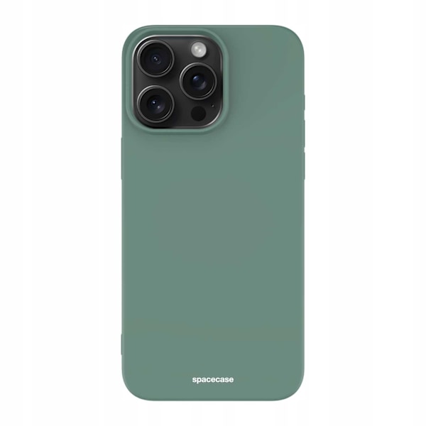 Spacecase Silikonfodral För Iphone 15 Pro Max Mörkgrön