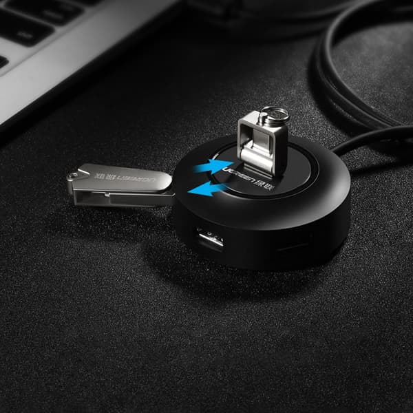 UGREEN HUB 4IN1 USB-A - 4XUSB-A 2.0 480MB/S 1M SORT (CR106)