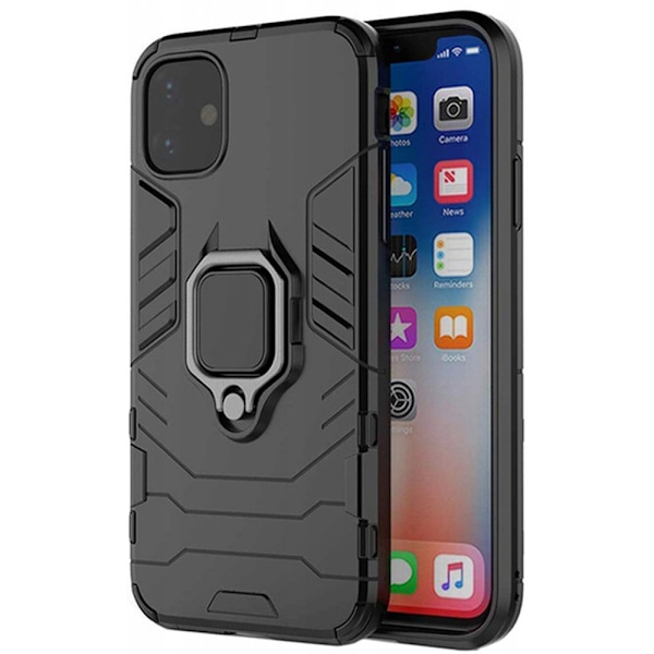 Spacecase X-Ring Case För Iphone 11 Case Svart Skydd