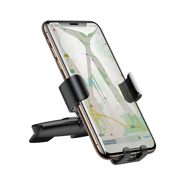 Baseus Metal Age Gravity Car Mount metall bilgravity mount for CD-spor svart (SUYL-J01)
