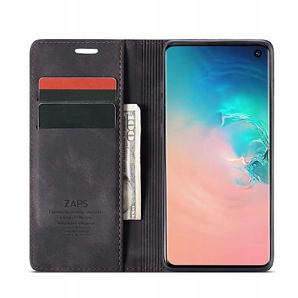 Spacecase Pålånsfodral För Samsung Galaxy S10E Svart Skydd