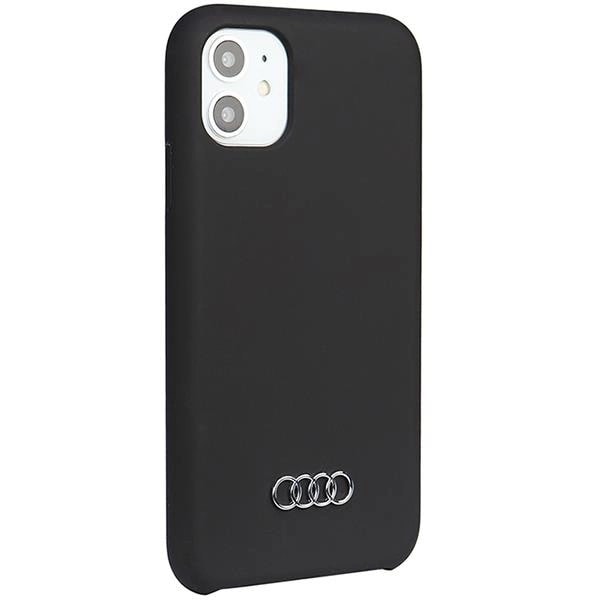 AUDI SILIKONE COVER TIL IPHONE 11 / XR - SORT
