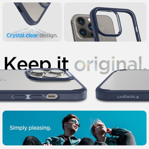 SPIGEN ULTRA HYBRID IPHONE 14 PRO NAVY BLÅ
