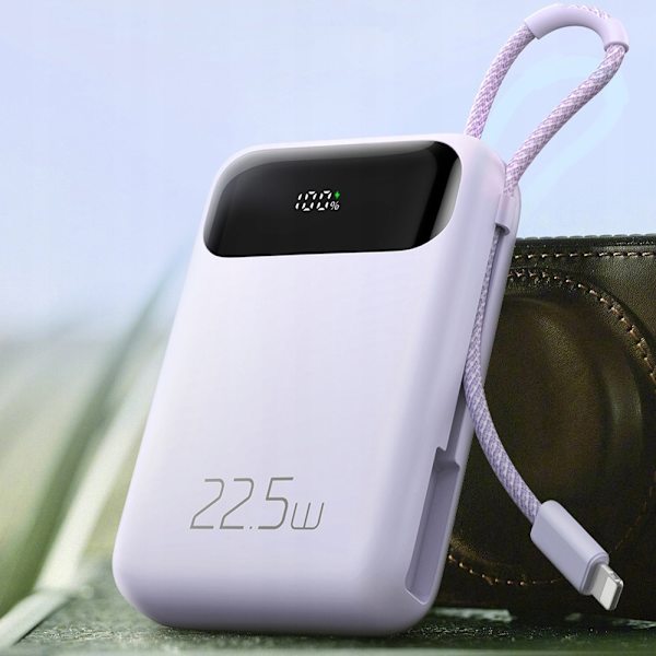 MCDODO POWERBANK 10000MAH MED USB MONITOR USB-C 22,5W + LYNKABEL