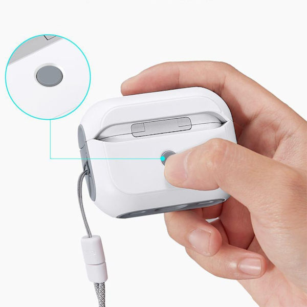 ESR ORBIT HALOLOCK MAGSAFE APPLE AIRPODS PRO 1/2 HVIT
