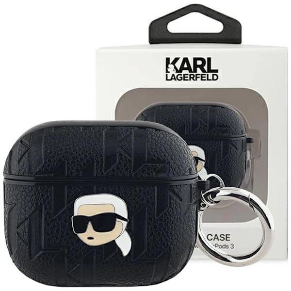 KARL LAGERFELD MONOGRAM KARL HEAD TASKE TIL AIRPODS 3 - SORT