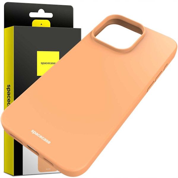 Spacecase Silikonfodral För Iphone 15 Pro Max Orange Väska
