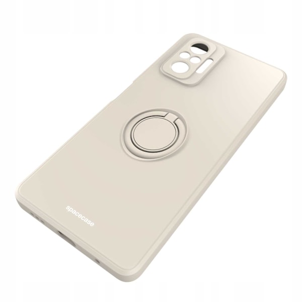Spacecase Silikon Ringfodral För Xiaomi Redmi Note 10 Pro Bone Case