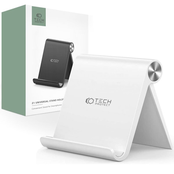 TECH-PROTECT Z1 UNIVERSAL STATIV FOR SMARTPHONE OG NETTbrett HVIT