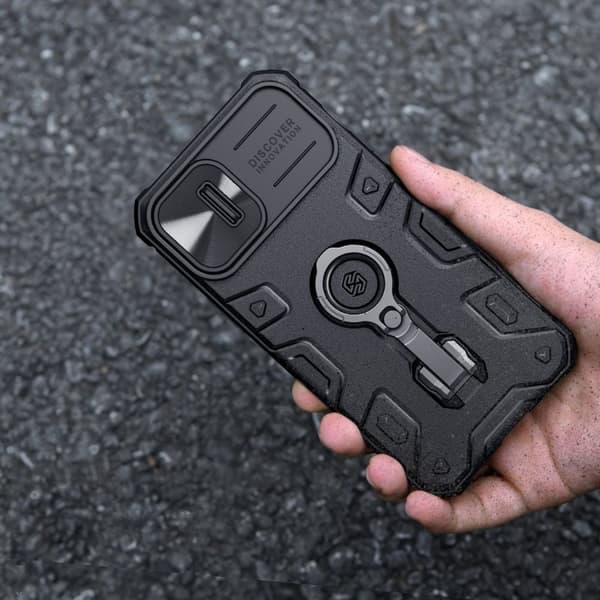 NILLKIN CASE COVER RING STATIV TIL IPHONE 14+ BLÅ