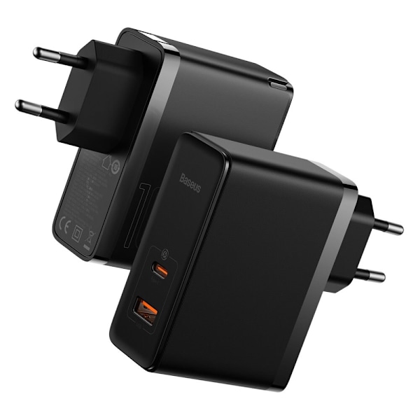 Baseus GaN5 Pro Fast Universal GaN USB Type C / USB-lader 100W PD3.0, QC4.0+, AFC Black (CCGP090201)