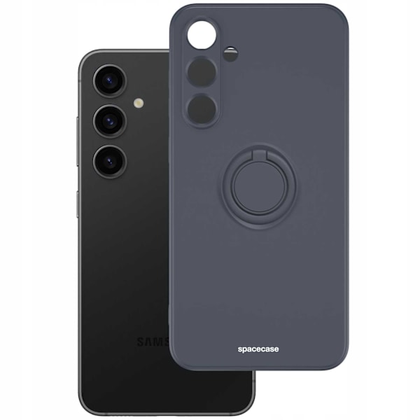 Spacecase Silikonecase Ring För Samsung Galaxy S23 Fe Black