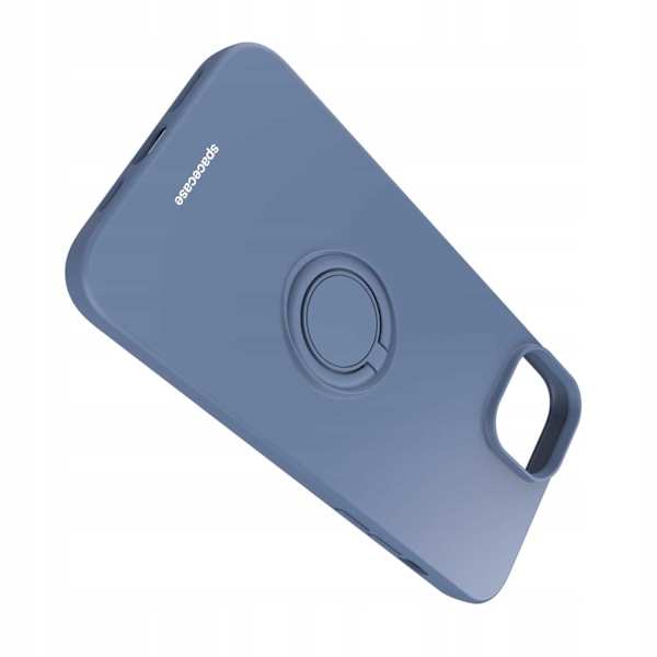 Spacecase Silikon Ringfodral För Iphone 15 Plus Blå