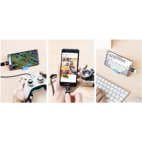 Baseus USB-USB Type C OTG-adapter svart (CATOTG-01)
