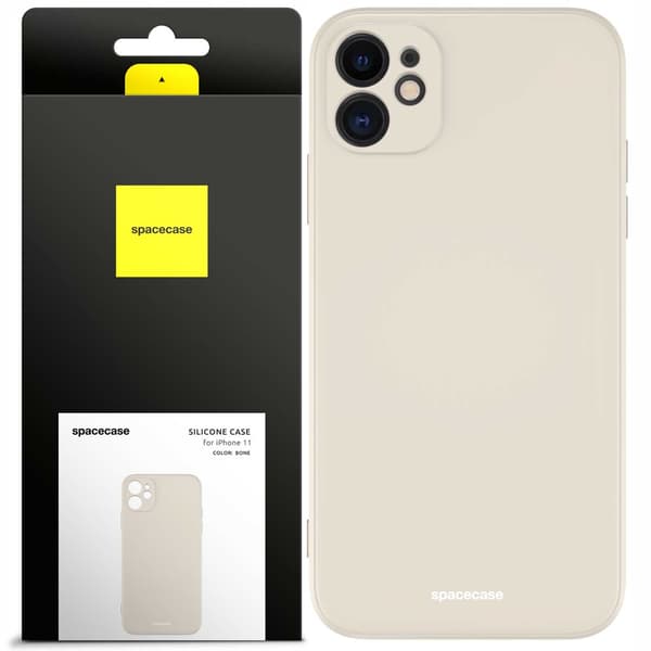 Spacecase Skyddande Silikonfodral För Iphone 11 Bone