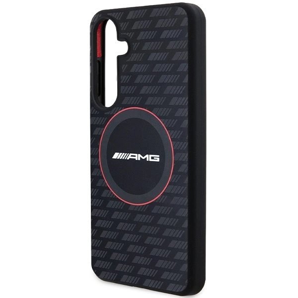 AMG Silikon Carbon Pattern MagSafe-deksel til Samsung Galaxy S24+ - Svart