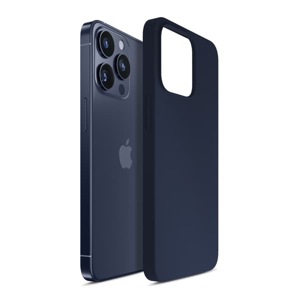 APPLE IPHONE 15 PRO - 3MK SILICONE CASE DARK NAVY