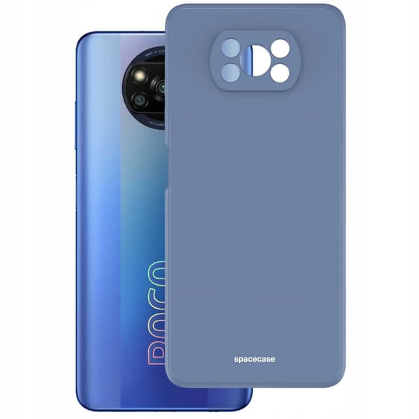 Spacecase Silikonfodral För Poco X3 Pro Nfc Blåt Skydd