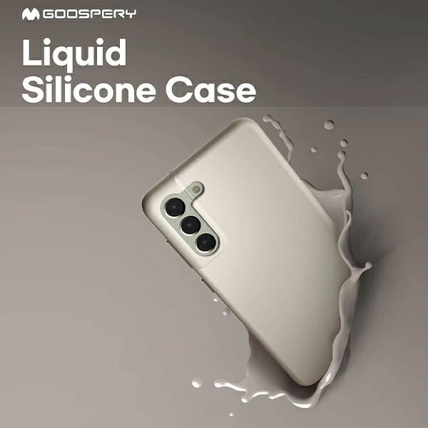 Mercury Silicone iPhone 15 6.1" ljusgrå/sten