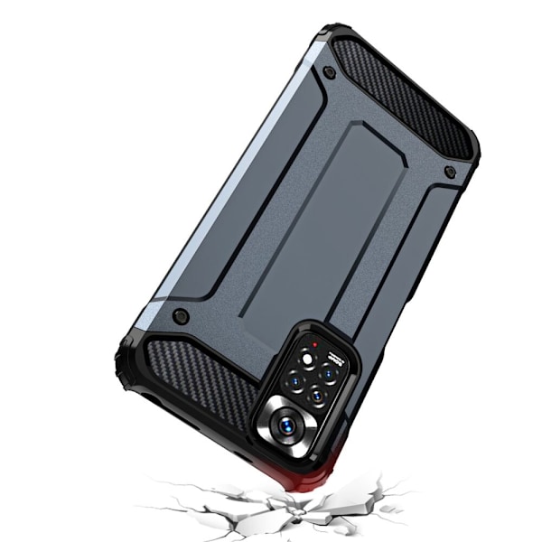 Hybrid Armor pansret hybriddeksel for Xiaomi Redmi Note 11S / Note 11 blå