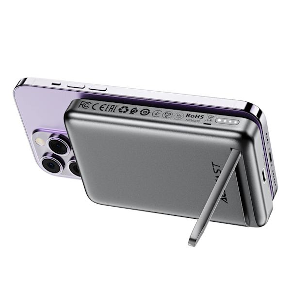 ACEFAST M6 PD 20W 10000MAH INDUKTIONS POWERBANK + KABEL - SORT