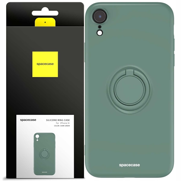 Spacecase Silikonfodral För Iphone Xr Mörkgrönt Skydd