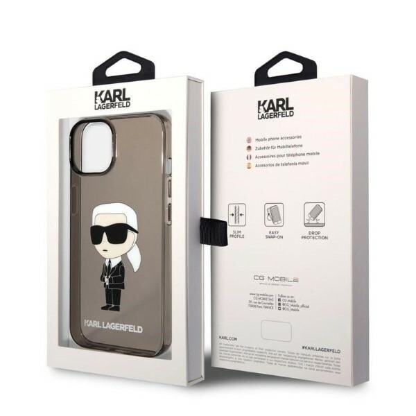 KARL LAGERFELD IKONIK KARL ETUI TIL IPHONE 14 PLUS - SORT