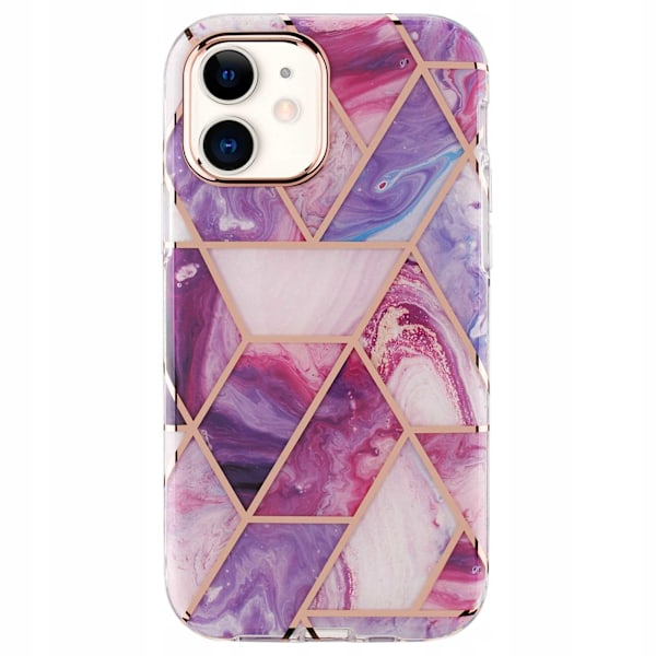 Spacecase Fodral Marble 360 Cover För Iphone 12 Mini Lila