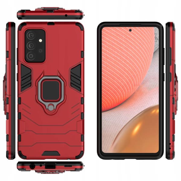 Spacecase Case Cover För Samsung Galaxy A72 5G X-Ring Röd