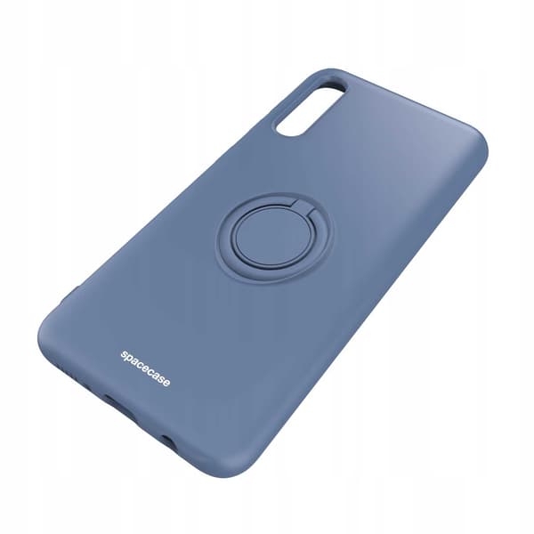 Spacecase Silikonecase Ring För Galaxy A70 Blåt Skydd
