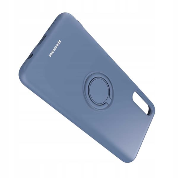 Spacecase Silikonecase Ring För Galaxy A70 Blåt Skydd