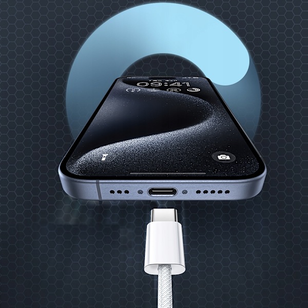 MCDODO LADDARKABEL USB-C SNABBLADDNING USB TYP C FÖR IPHONE 15 1M