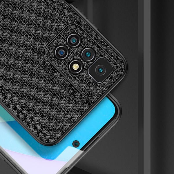Dux Ducis Fino-deksel belagt med nylonmateriale Xiaomi Redmi 10 blå