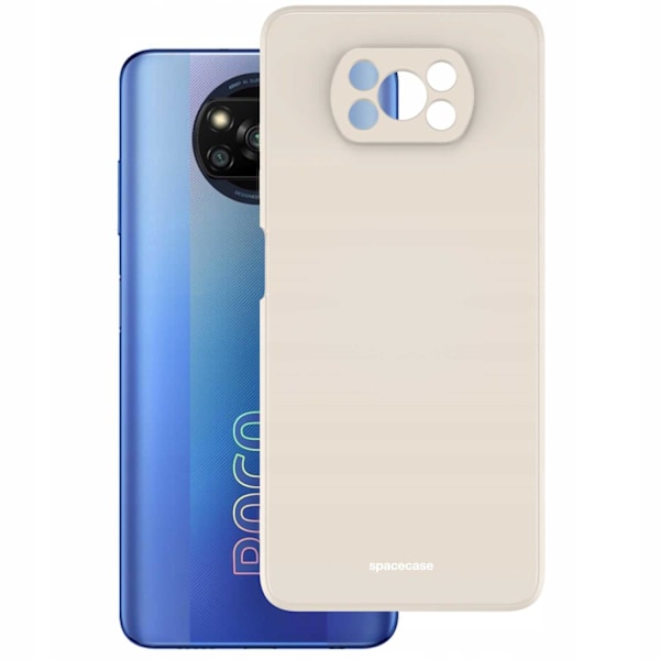Spacecase Silikonecase-Skydd För Poco X3 Pro Nfc Bone