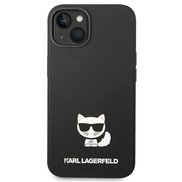 KARL LAGERFELD SILIKONE CHOUPETTE BODY COVER TIL IPHONE 14 PLUS - SORT