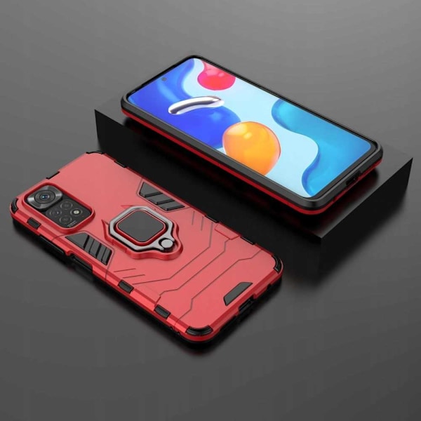 Spacecase X-Ring Case Redmi Note 11 11S Telefonskäll Röd