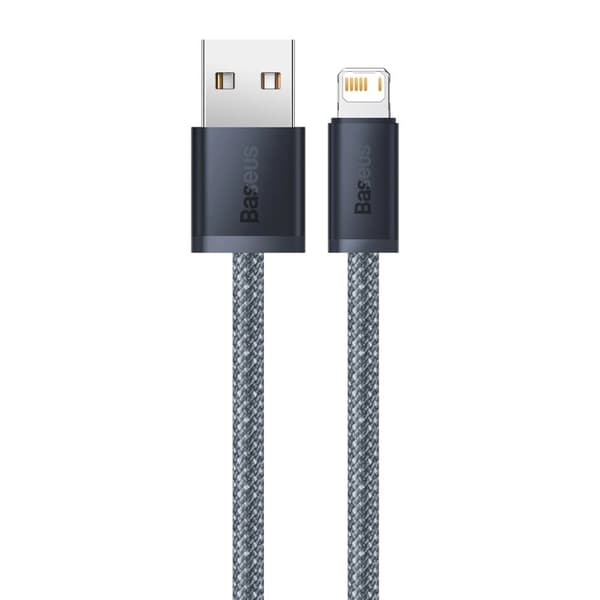 Baseus iPhone USB - Lightning-kabel 1 m, 2,4 A grå (CALD000416)