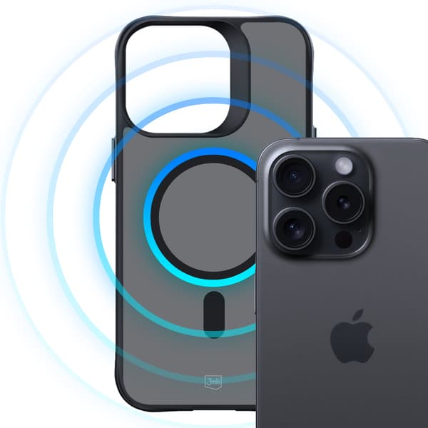APPLE IPHONE 15 PRO - 3MK SMOKE MAGCASE