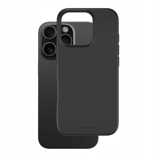 Spacecase Silikonfodral Till Iphone 16 Pro Svart Skydd