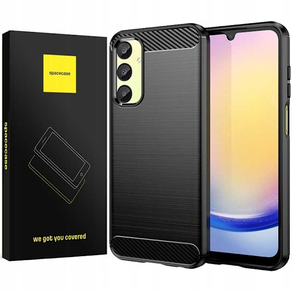 Spacecase Case Carbon Case För Samsung Galaxy A25 5G Svart